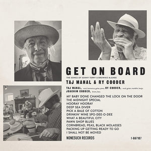 Taj Mahal & Ry Cooder : Get On Board - The Songs Of Sonny Terry & Brownie McGhee (CD, Album)