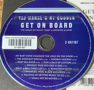 Taj Mahal & Ry Cooder : Get On Board - The Songs Of Sonny Terry & Brownie McGhee (CD, Album)