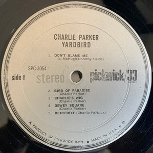 Charlie Parker : Yardbird (LP, Comp)