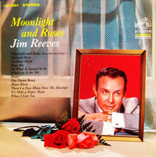 Laden Sie das Bild in den Galerie-Viewer, Jim Reeves : Moonlight And Roses (LP, Album, Dyn)
