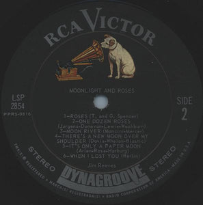 Jim Reeves : Moonlight And Roses (LP, Album, Dyn)