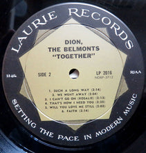 Load image into Gallery viewer, Dion (3), The Belmonts : &quot;Together&quot; (LP, Comp, Roc)
