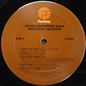 The David Bromberg Band* : Reckless Abandon (LP, Album)