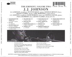 Jay Jay Johnson* : The Eminent Jay Jay Johnson, Volume Two (CD, Comp, Mono, RE, RM)