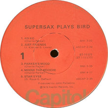 Laden Sie das Bild in den Galerie-Viewer, Supersax : Supersax Plays Bird (LP, Album)
