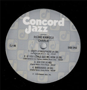 Richie Kamuca : Richie Kamuca's Charlie (LP, Album)