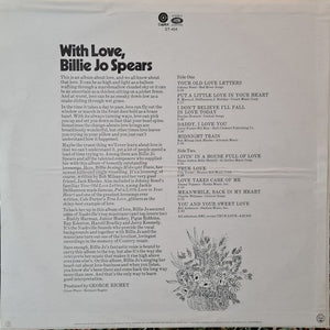 Billie Jo Spears : With Love (LP, Album)