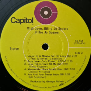 Billie Jo Spears : With Love (LP, Album)