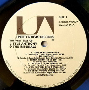 Little Anthony & The Imperials : The Very Best Of Little Anthony & The Imperials (LP, Comp, Mono, RP, All)