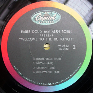 Earle Doud And Alen Robin : "Welcome To The LBJ Ranch!" (LP, Album, Mono, RP, Jac)