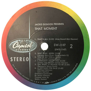 Jackie Gleason : Jackie Gleason Presents Lush Musical Interludes For That Moment (LP, Album)