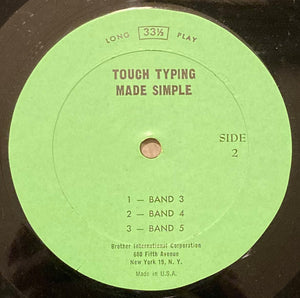 Brother International Corporation : Touch Typing Made Simple - A Sound Teaching Method (LP, Album)