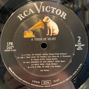 Jim Reeves : A Touch Of Velvet (LP, Album, Mono, Hol)