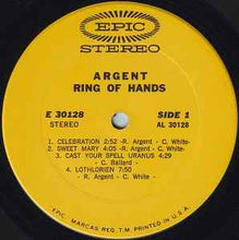 Load image into Gallery viewer, Argent : Ring of Hands (LP, Album)
