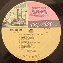 Load image into Gallery viewer, Sammy Davis Jr. : Sammy&#39;s Back On Broadway (LP)
