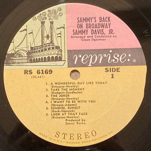 Sammy Davis Jr. : Sammy's Back On Broadway (LP)