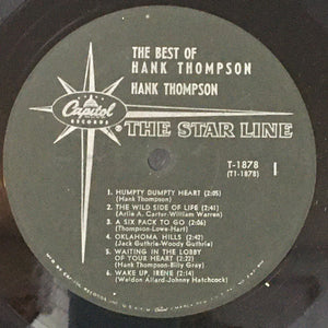 Hank Thompson And The Brazos Valley Boys* : The Best Of Hank Thompson And The Brazos Valley Boys (LP, Comp)