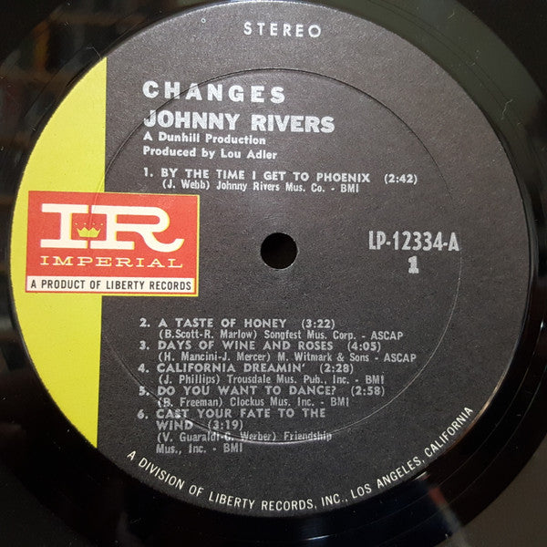 Buy Johnny Rivers : Changes (LP, Album) Online for a great price ...