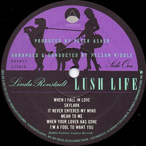 Linda Ronstadt With Nelson Riddle & His Orchestra* : Lush Life (LP, Album, Spe)