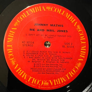 Johnny Mathis : Me And Mrs. Jones (LP, Album, San)