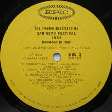 Charger l&#39;image dans la galerie, Various : San Remo Festival 1965: The Twelve Greatest Hits (LP, Comp, Mono)
