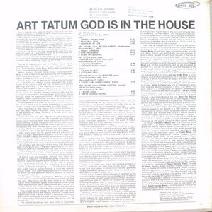 Art Tatum : God Is In The House (LP, Album, Mono)