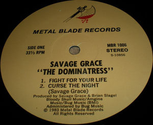 Savage Grace : The Dominatress (12", EP)