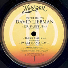 Load image into Gallery viewer, David Liebman : Sweet Hands (LP, Album)
