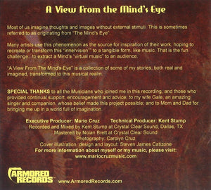 Mario Cruz : A View from the Mind's Eye (CD, Album)