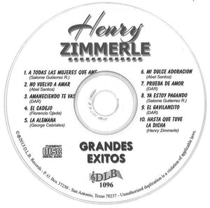 Henry Zimmerle : Grandes Exitos (CD, Album, Comp, Ltd)