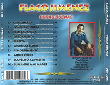Laden Sie das Bild in den Galerie-Viewer, Flaco Jimenez : Puras Buenas (CD, Album, Ltd)

