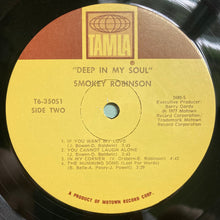 Load image into Gallery viewer, Smokey Robinson : Deep In My Soul (LP, Album)
