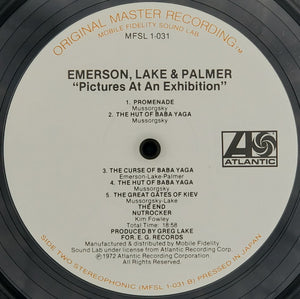 Emerson, Lake & Palmer : Pictures At An Exhibition (LP, Album, RM, Gat)