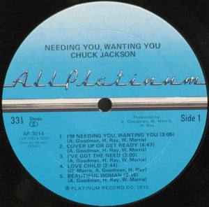 Chuck Jackson : Needing You, Wanting You (LP, Album)