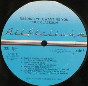 Chuck Jackson : Needing You, Wanting You (LP, Album)