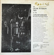 Laden Sie das Bild in den Galerie-Viewer, The Oscar Peterson Trio : At The Concertgebouw (LP, Mono)
