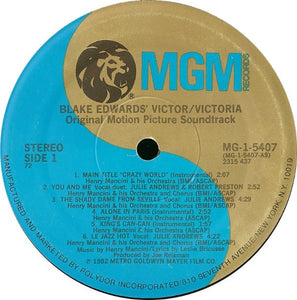 Henry Mancini & His Orchestra* : Blake Edwards' Victor/Victoria (LP, Album)