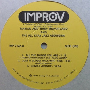 Marion McPartland*, Jimmy McPartland & The All Star Jazz Assassins : !Wanted! (LP, Album)