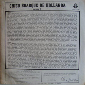 Chico Buarque De Hollanda : Chico Buarque De Hollanda Volume 2 (LP, Album, Mono, Bla)