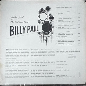 Billy Paul : Feelin' Good At The Cadillac Club (LP, Album)