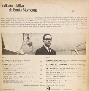 Milva - Ennio Morricone : Dedicato A Milva Da Ennio Morricone (LP, Album)