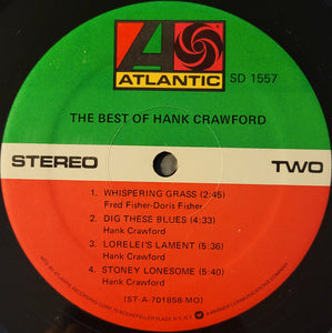 Hank Crawford : The Best Of Hank Crawford (LP, Comp, RE, MO )