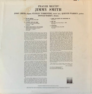 Jimmy Smith : Prayer Meetin' (LP, Album, RE)