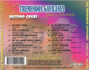 Los Tremendos Gavilanes : Destino Cruel (CD, Album, Ltd)