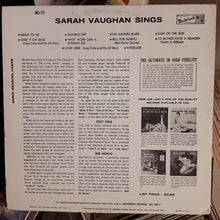 Load image into Gallery viewer, Sarah Vaughan : Sarah Vaughan Sings Sweet And Sultry (LP, Album, Mono)
