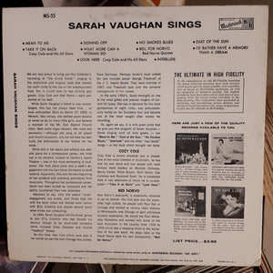 Sarah Vaughan : Sarah Vaughan Sings Sweet And Sultry (LP, Album, Mono)
