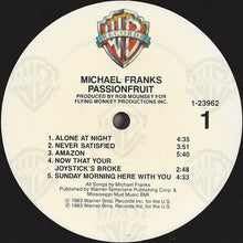 Load image into Gallery viewer, Michael Franks : Passionfruit (LP, Album)
