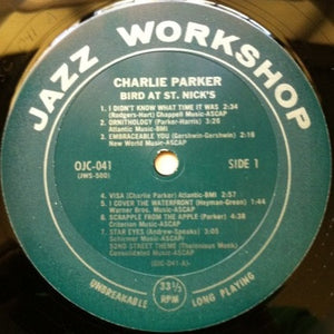 Charlie Parker : Bird At St. Nick's (LP, Album, RE)