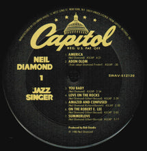Charger l&#39;image dans la galerie, Neil Diamond : The Jazz Singer (Original Songs From The Motion Picture) (LP, Album, Club, Pit)
