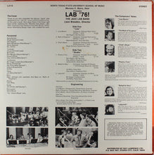 Load image into Gallery viewer, North Texas State University Lab Band*, Leon Breeden : Lab &#39;76 (LP, Album)
